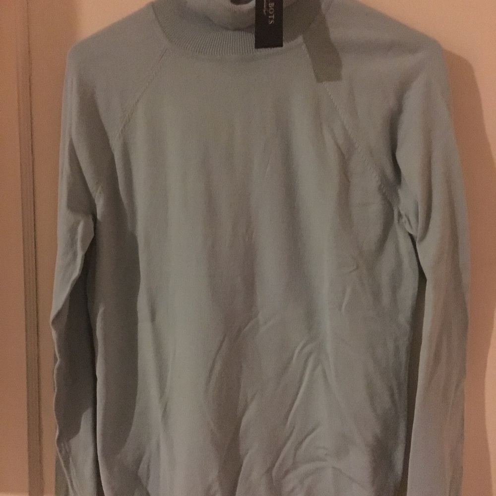 NWT Talbots Medium Blue turtleneck Medium